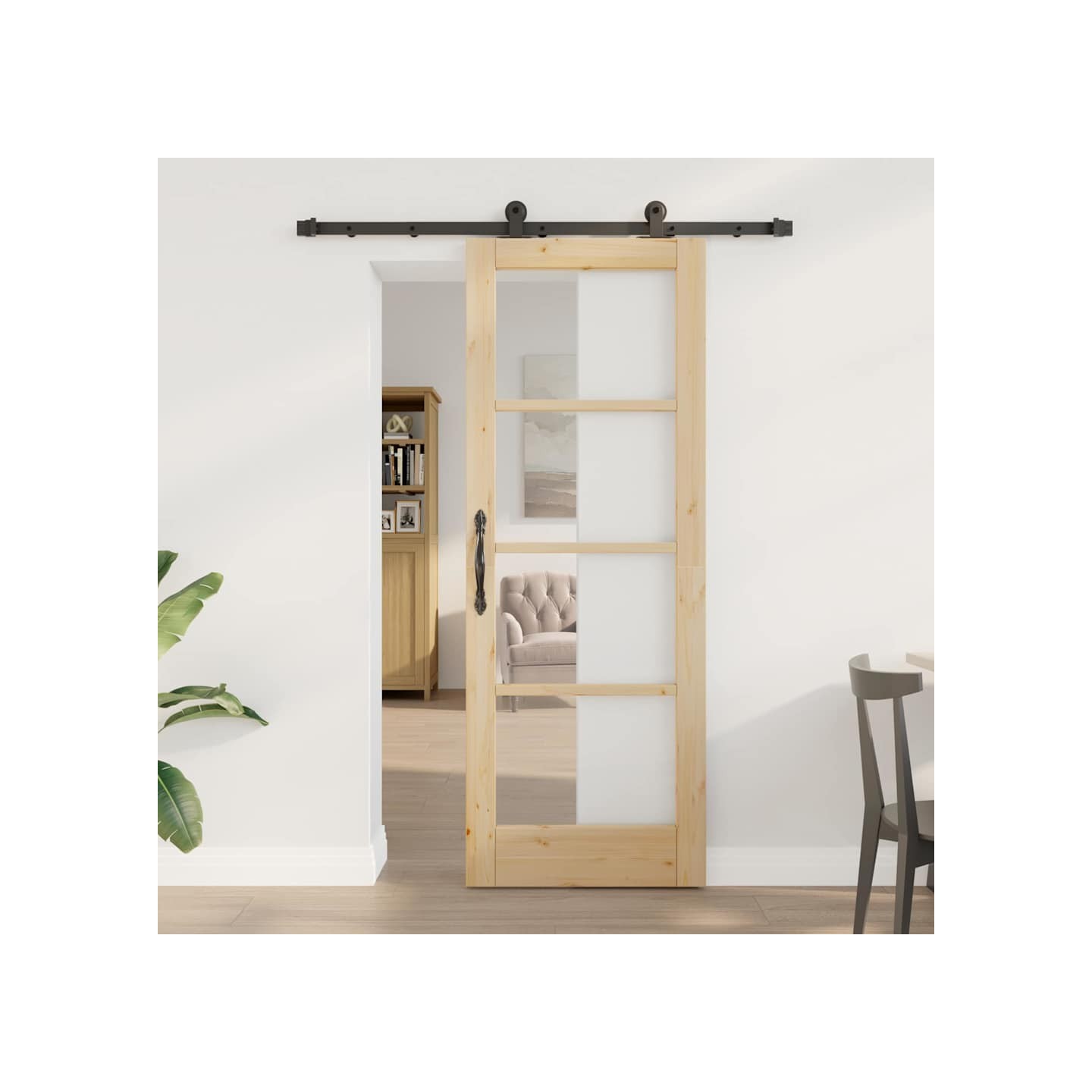 Porte coulissante ORKDAL Naturel 73,5 x 198,5 cm