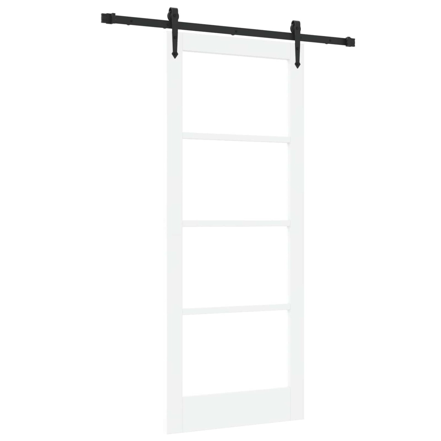 Porte coulissante ORKDAL 83 x 202 cm Solid Pine Wood and Glass