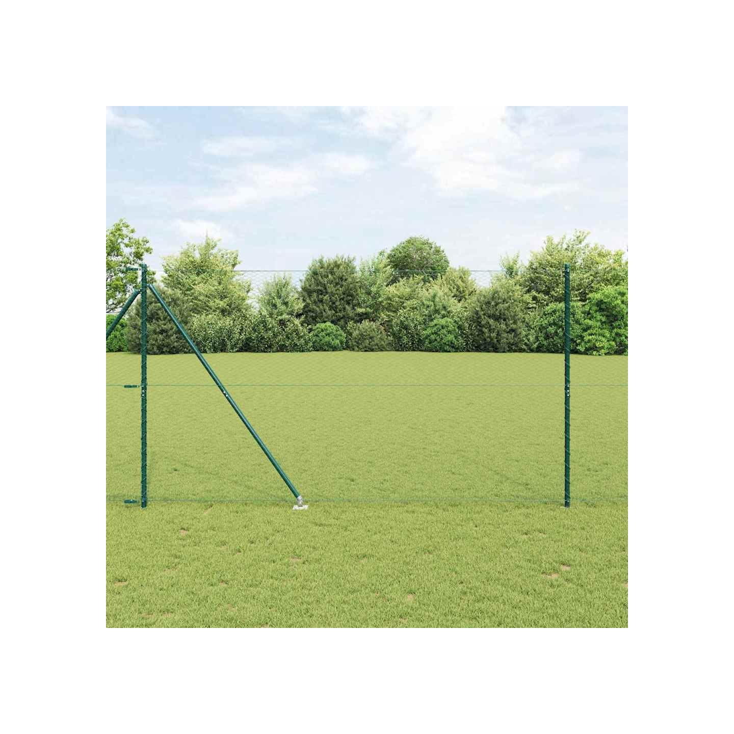 Clôture hexagonale avec poteau 10 x 1,5 m Vert Maille