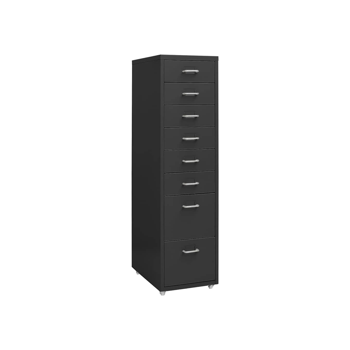 Classeur mobile Anthracite 28x41x109 cm Métal