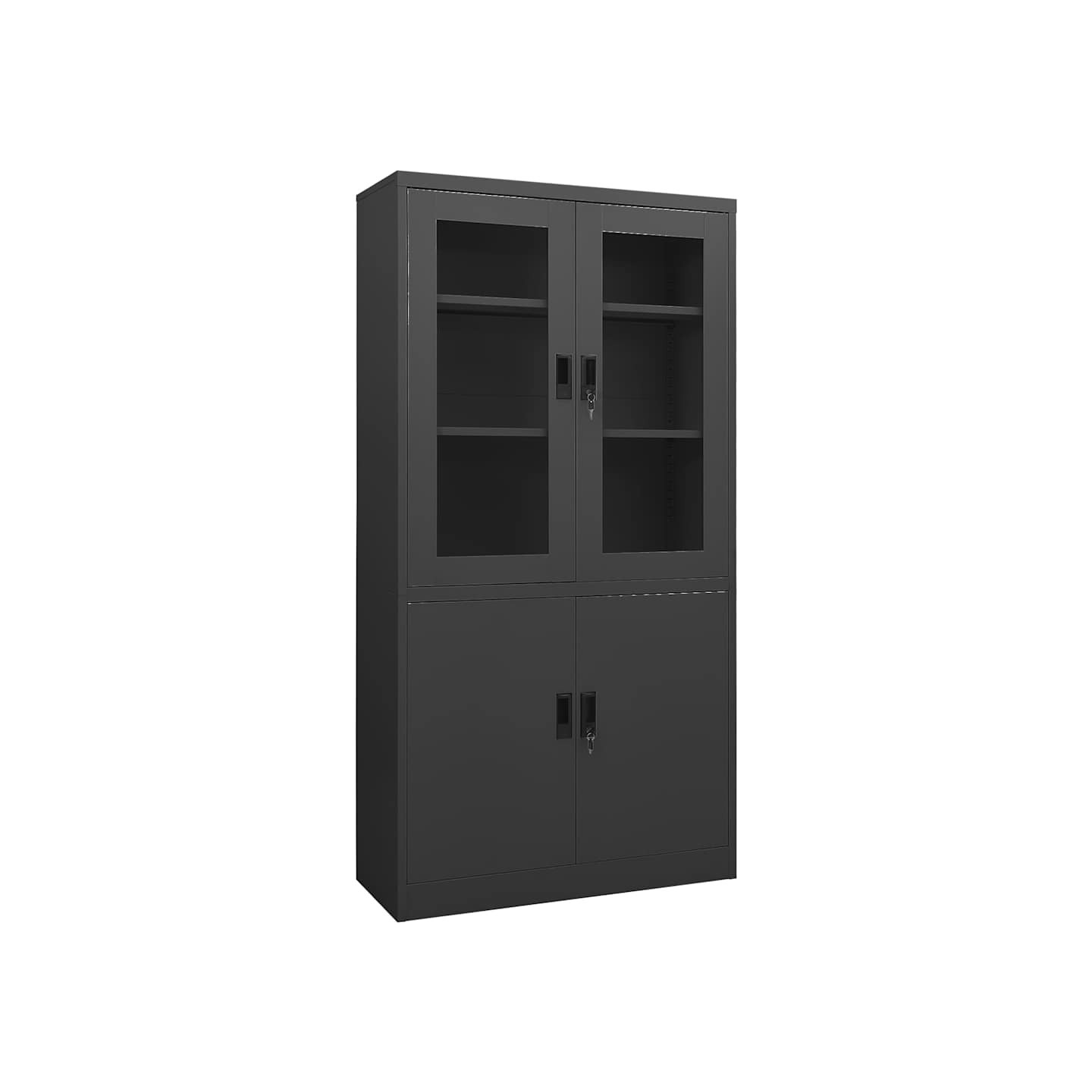 Armoire de bureau Anthracite 90x40x180 cm Acier