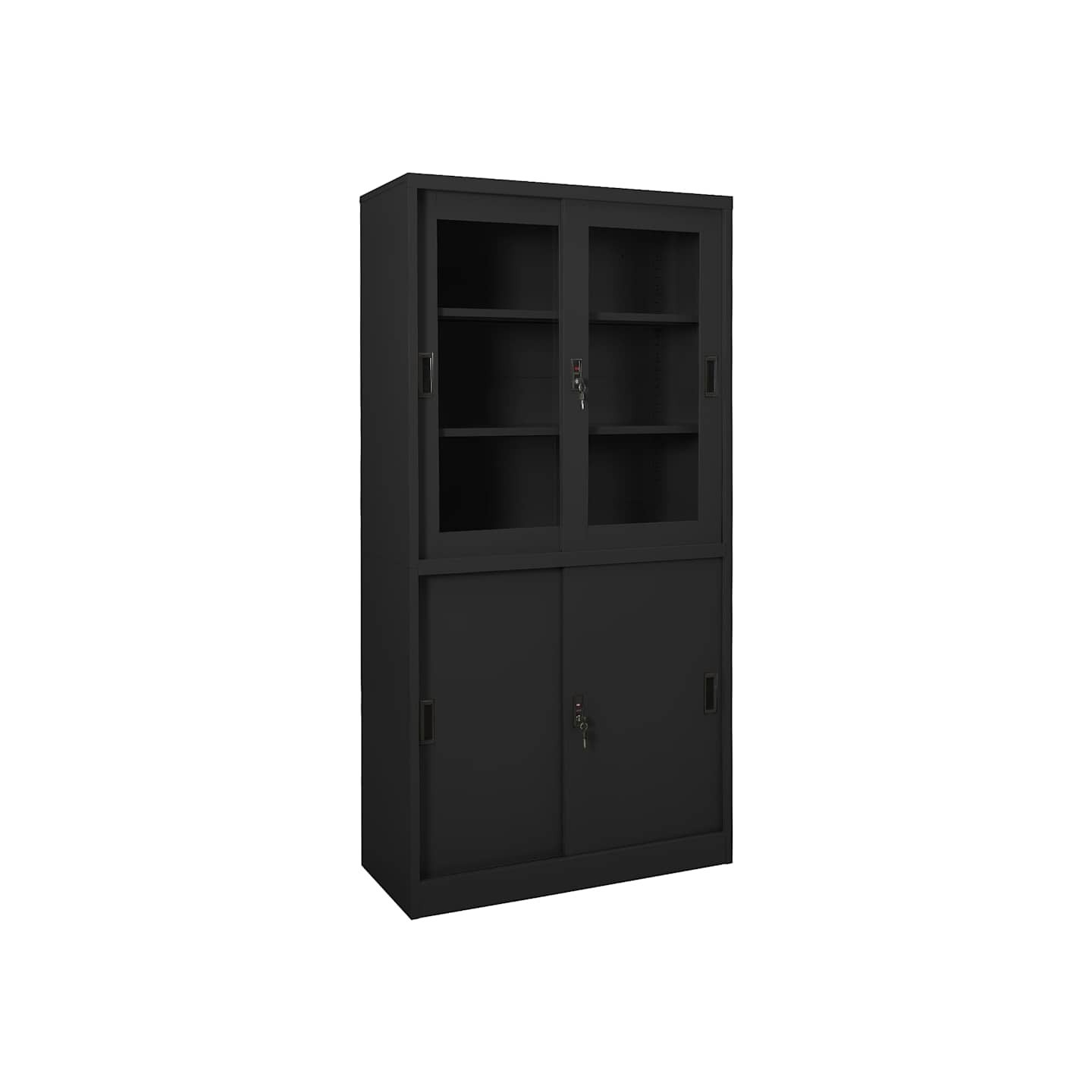 Armoire de bureau et porte coulissante Anthracite 90x40x180 cm
