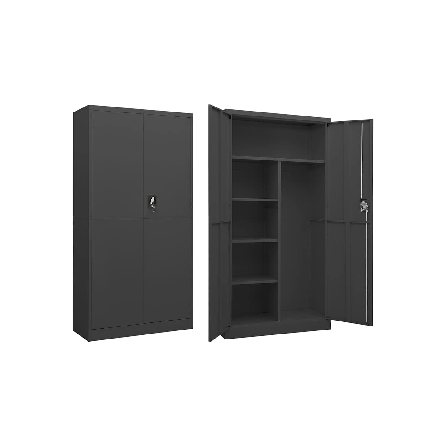Armoire à casiers Anthracite 90x40x180 cm Acier