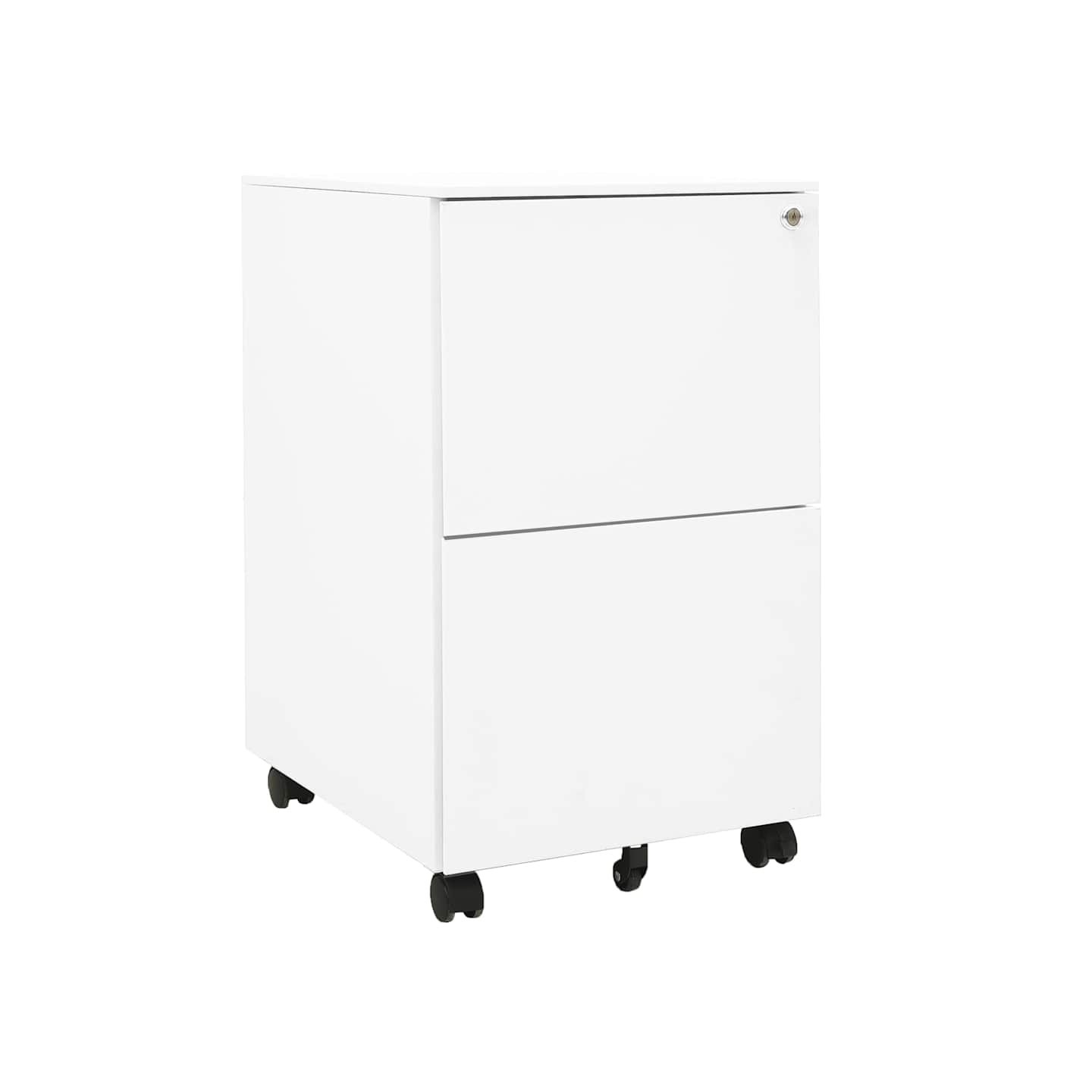 Classeur mobile Blanc 39x45x67 cm Acier