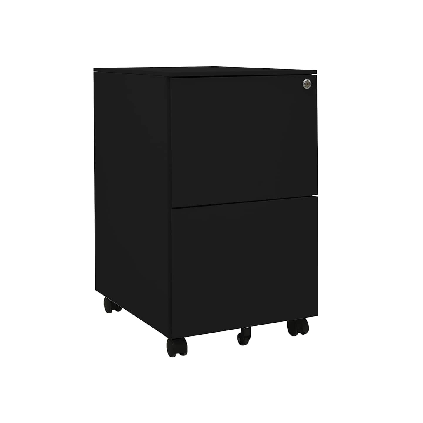 Classeur mobile Noir 39x45x67 cm Acier