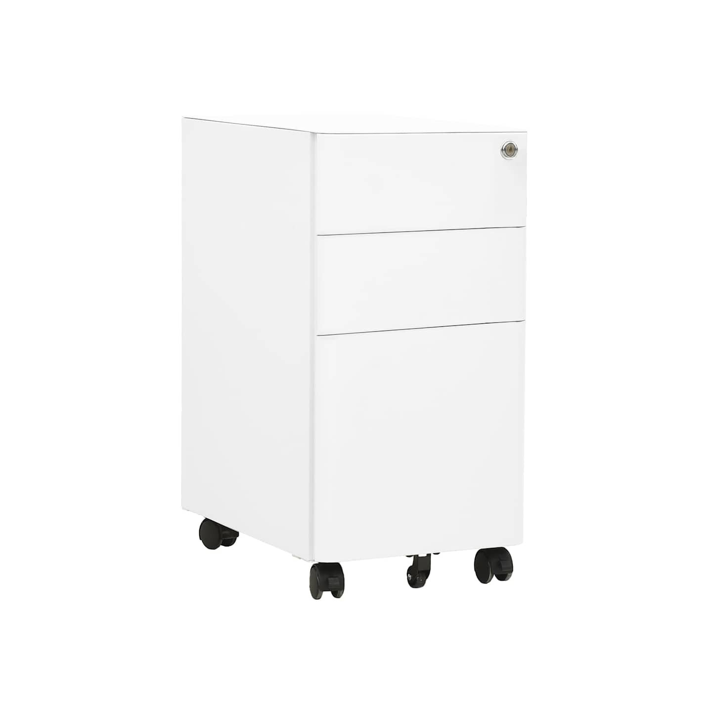 Classeur mobile Blanc 30x45x59 cm Acier