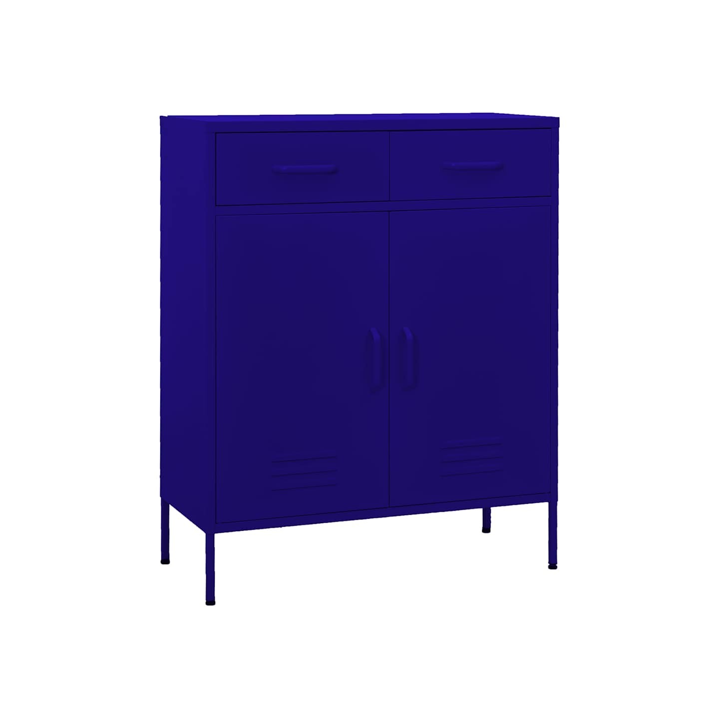 Armoire de rangement Bleu marine 80x35x101,5 cm Acier
