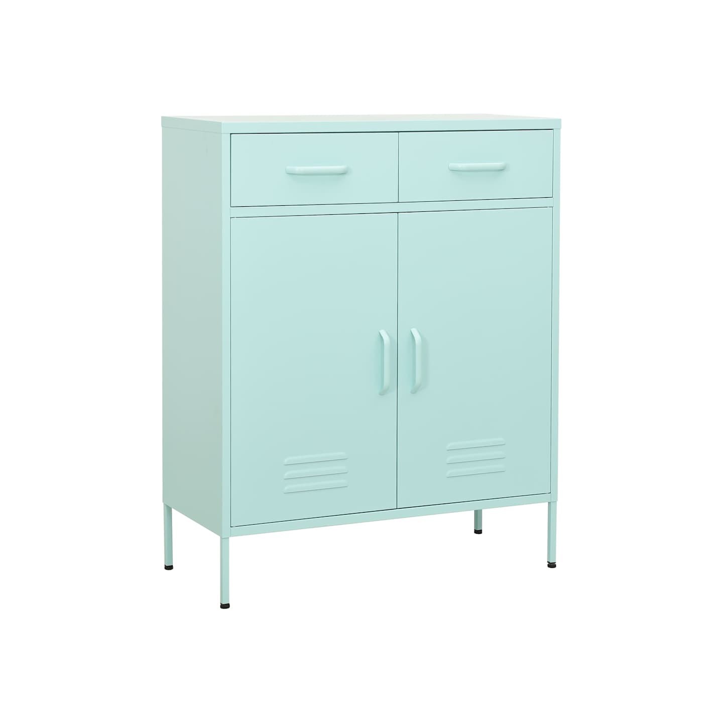 Armoire de rangement Vert menthe 80x35x101,5 cm Acier