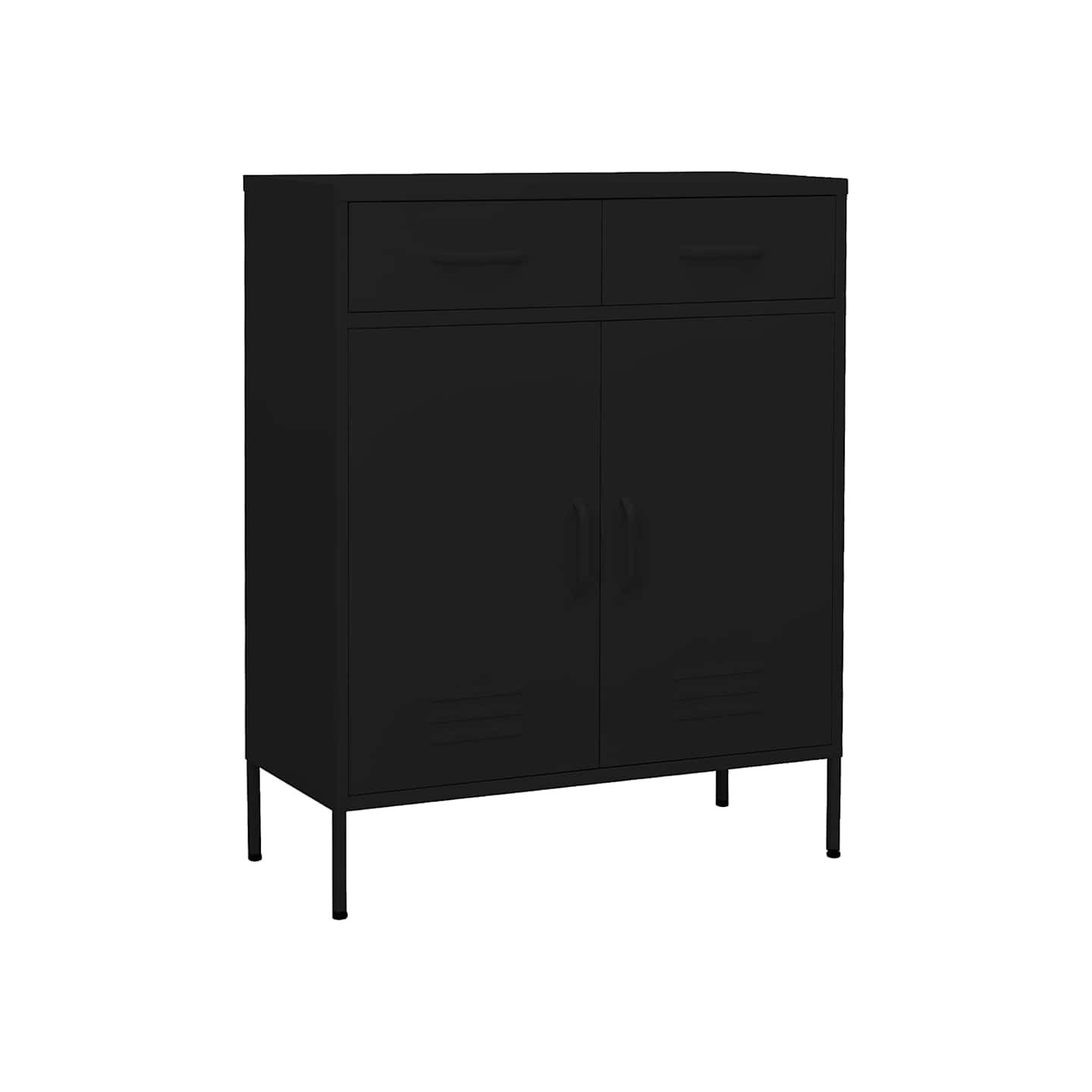 Armoire de rangement Noir 80x35x101,5 cm Acier