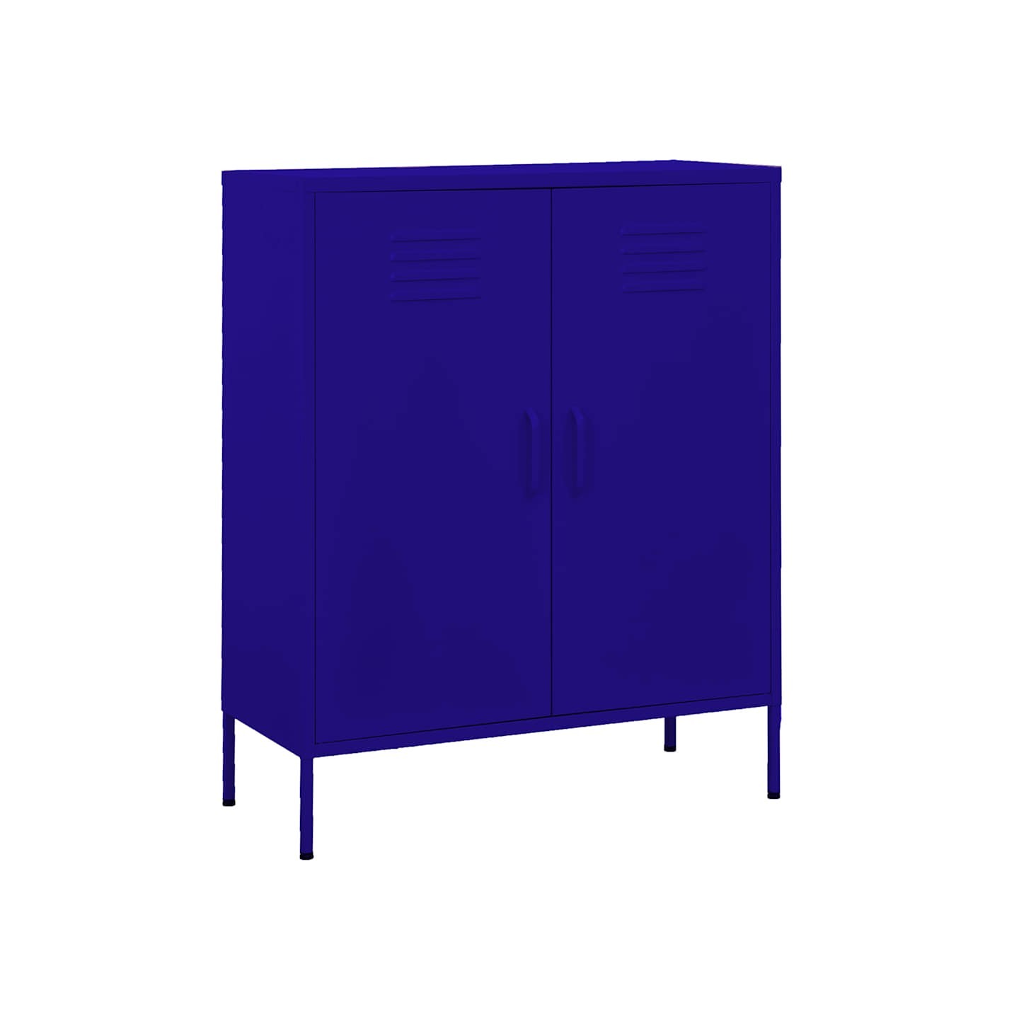 Armoire de rangement Bleu marine 80x35x101,5 cm Acier