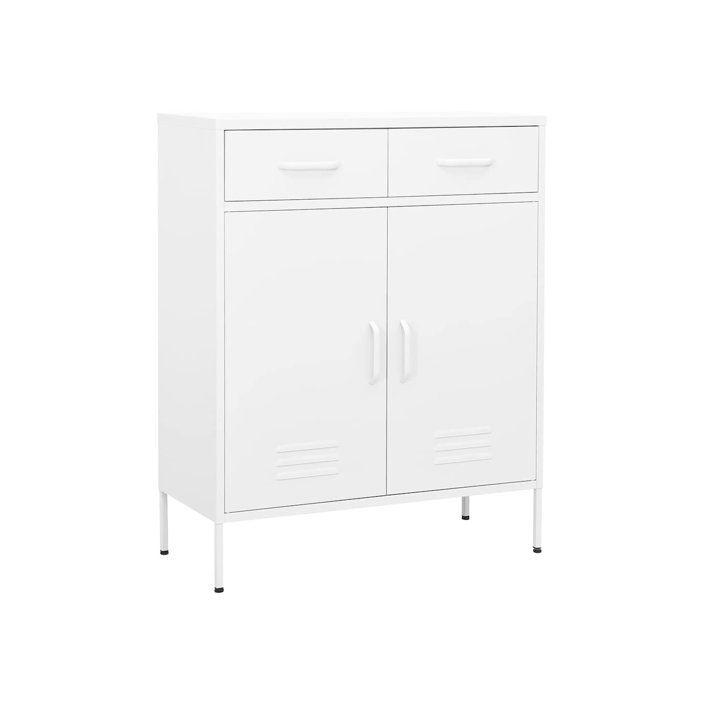 Armoire de rangement Blanc 80x35x101,5 cm Acier