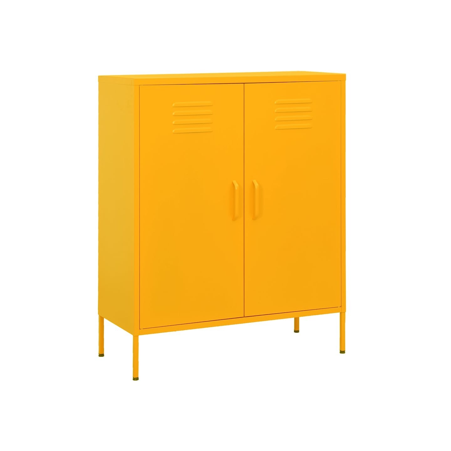 Armoire de rangement Jaune moutarde 80x35x101,5 cm Acier