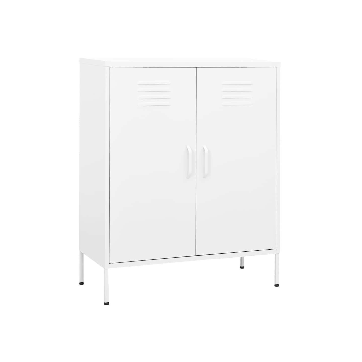 Armoire de rangement Blanc 80x35x101,5 cm Acier