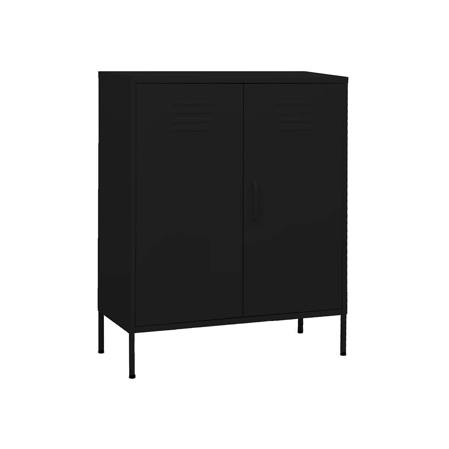 Armoire de rangement Noir 80x35x101,5 cm Acier