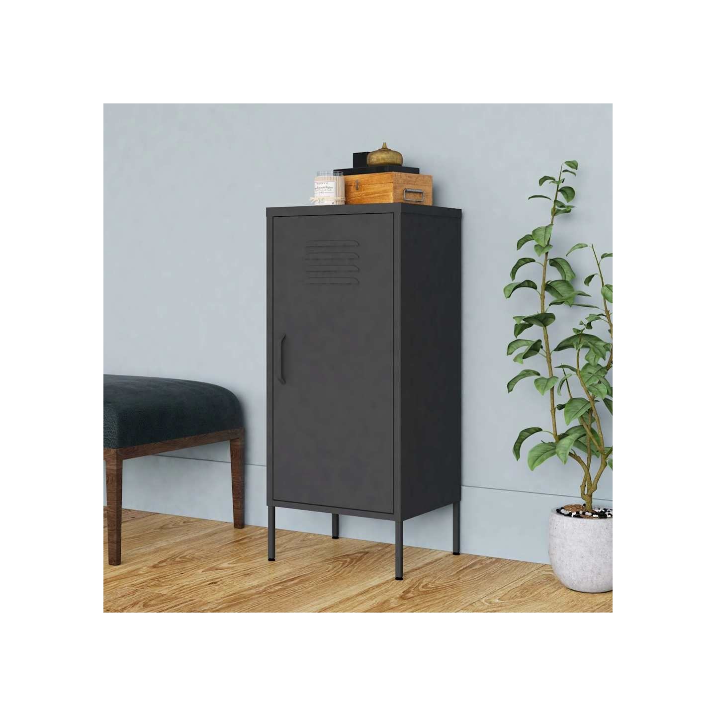 Armoire de rangement Anthracite 42,5x35x101,5 cm Acier