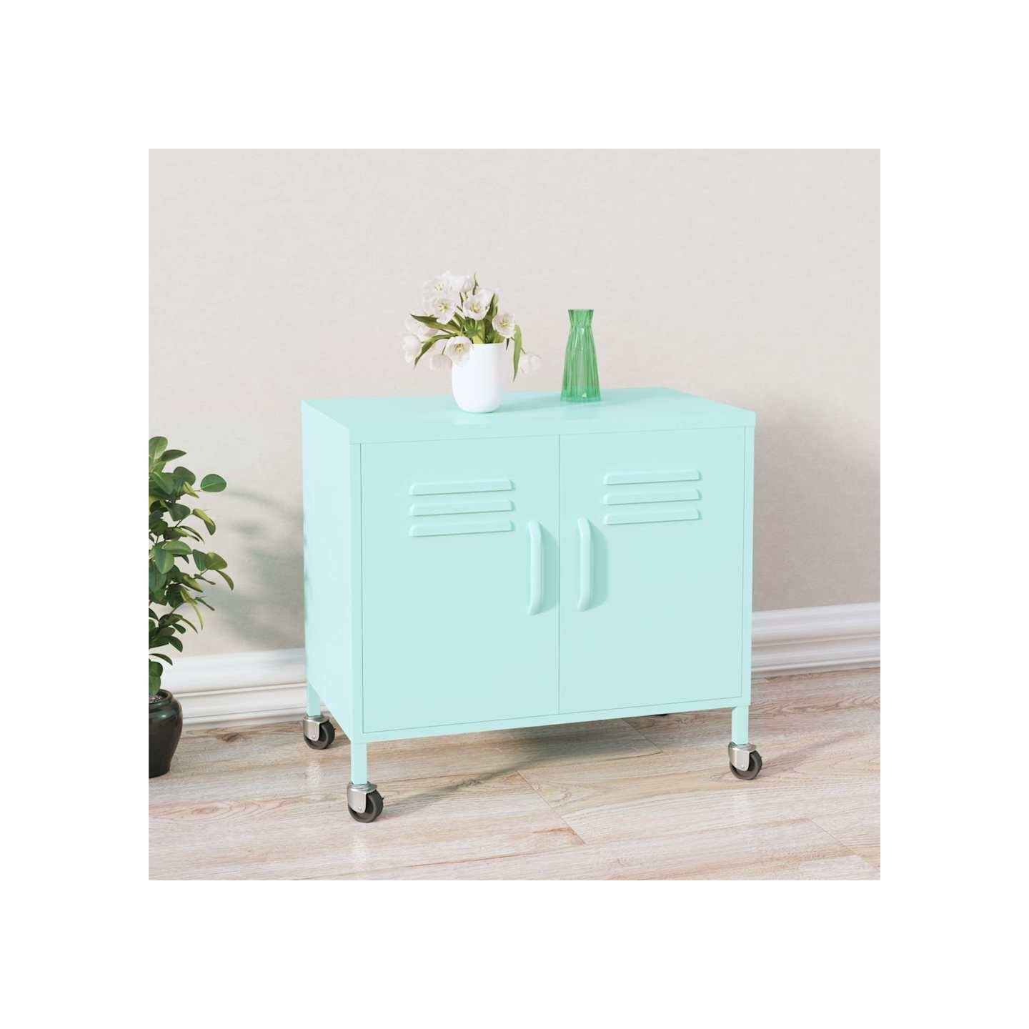 Armoire de rangement Menthe 60x35x56 cm Acier