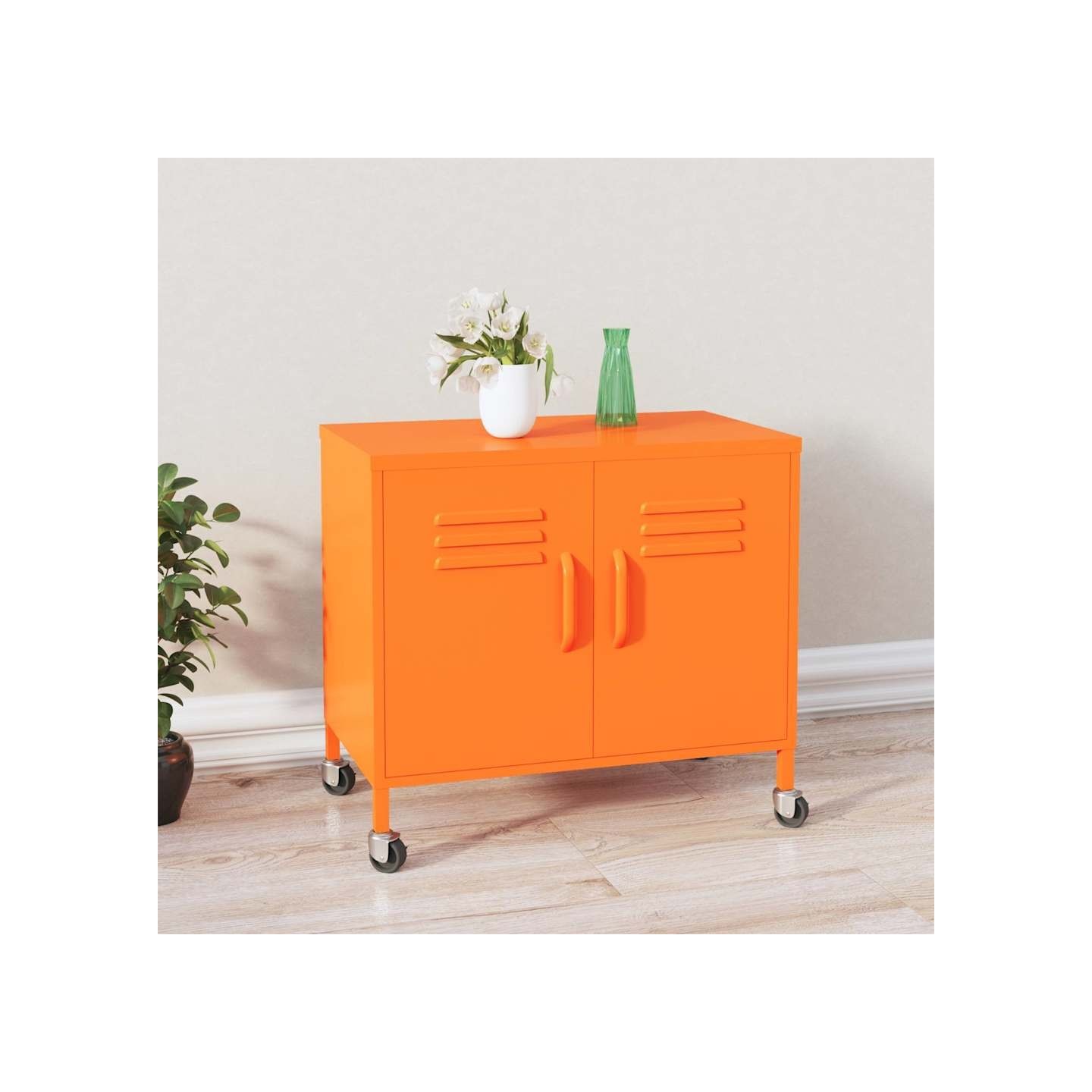 Armoire de rangement Orange 60x35x56 cm Acier