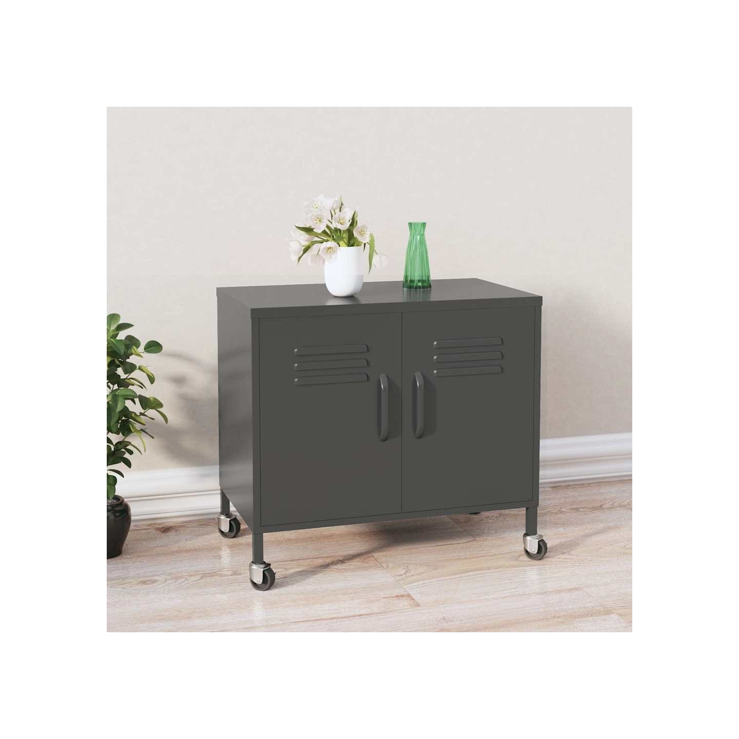 Armoire de rangement Anthracite 60x35x56 cm Acier
