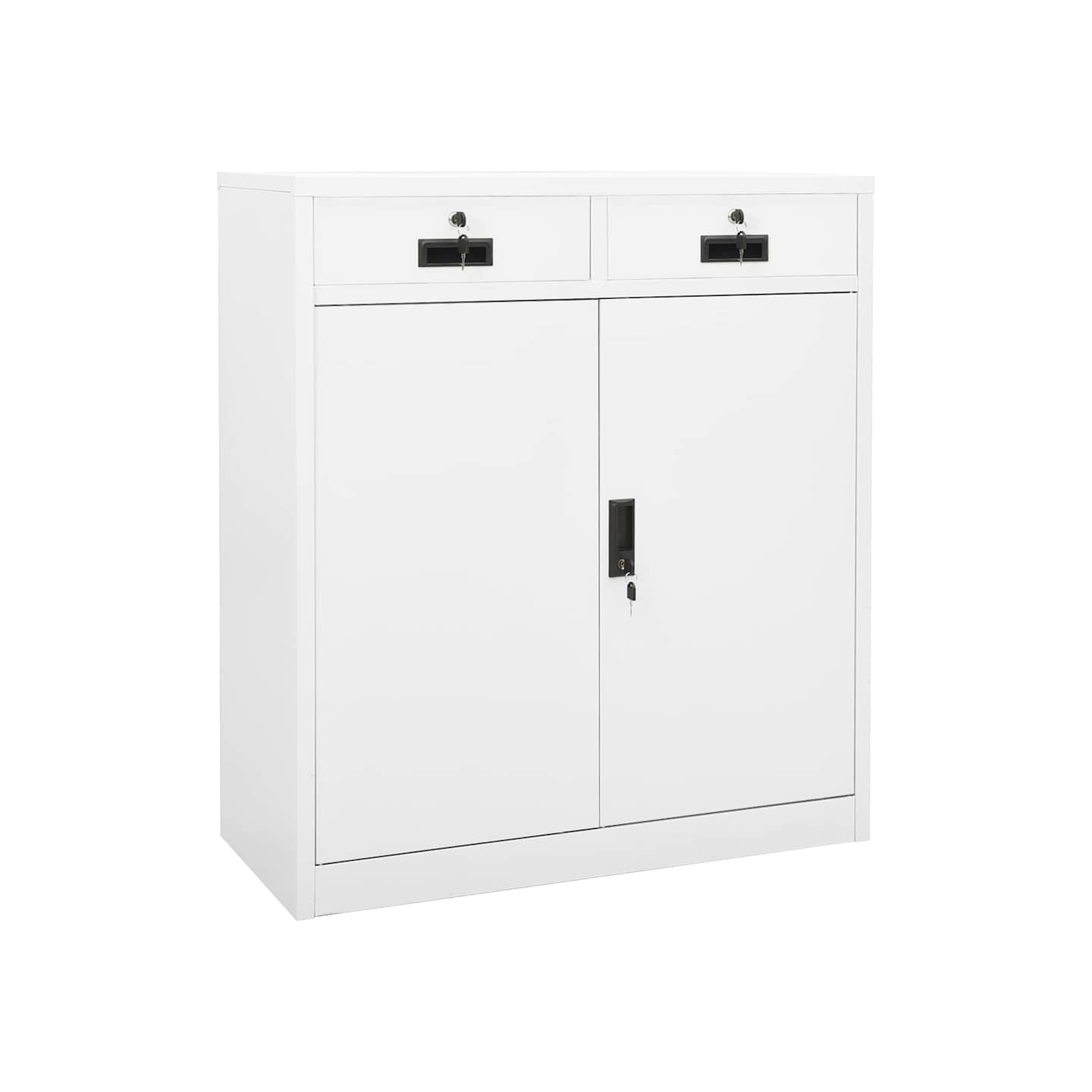 Armoire de bureau Blanc 90x40x102 cm Acier