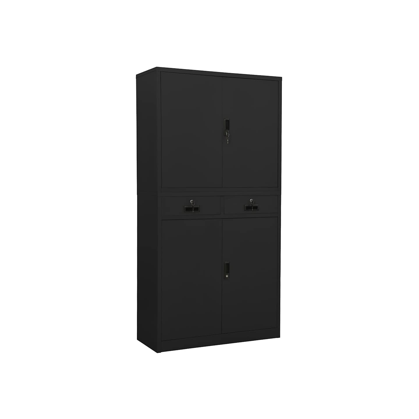 Armoire de bureau Anthracite 90x40x180 cm Acier