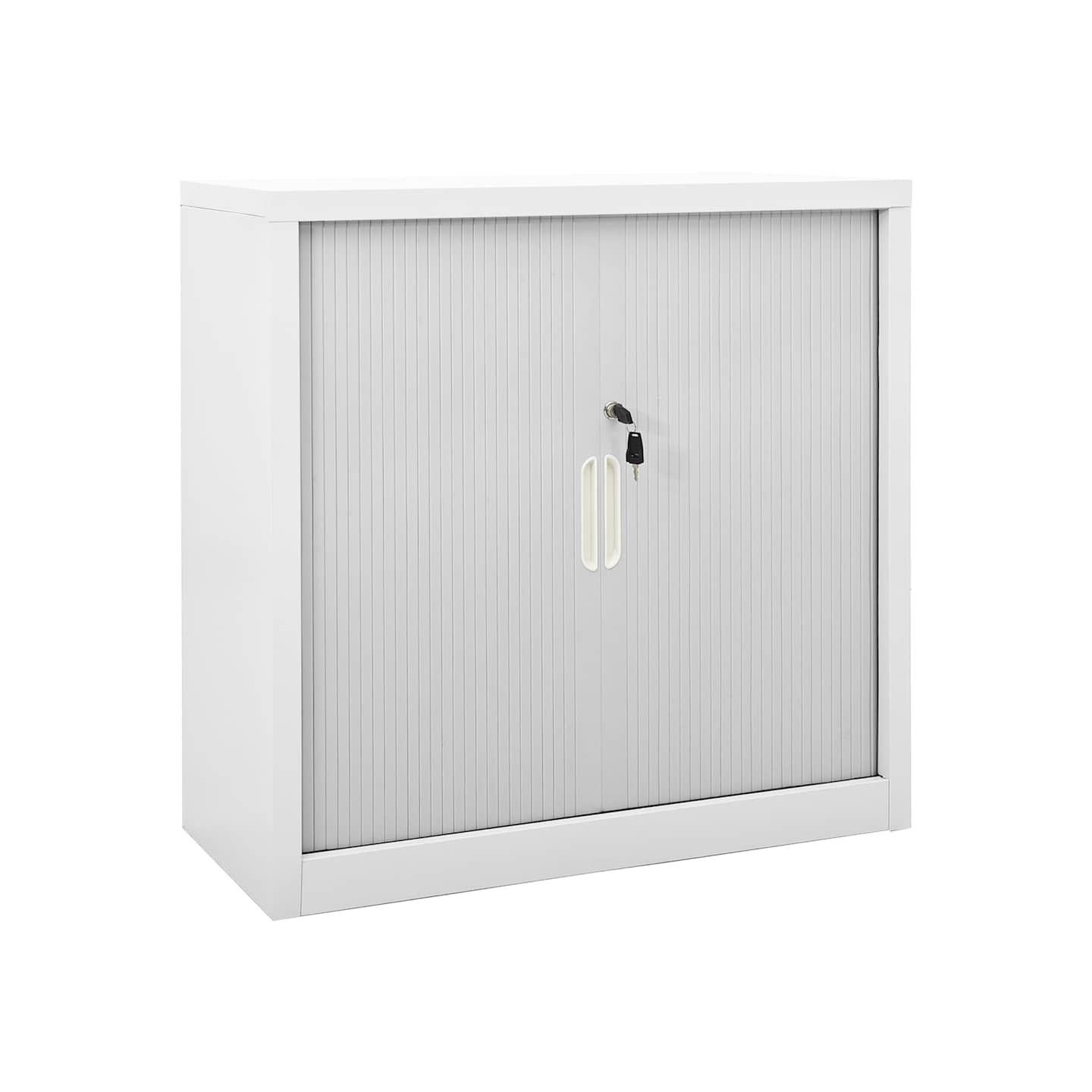 Armoire à portes coulissantes Gris 90x40x90 cm Acier