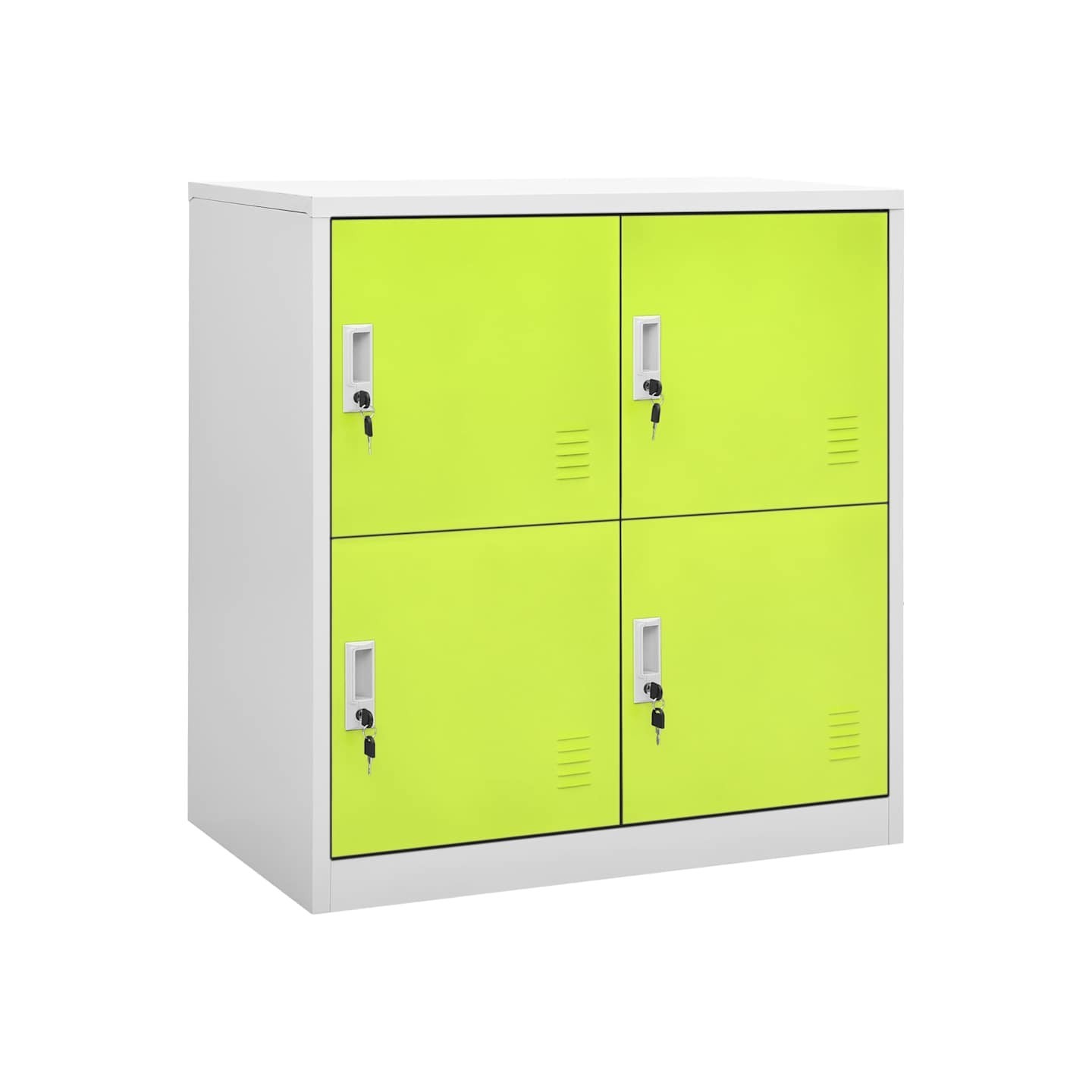 Armoire à casiers Gris clair et vert 90x45x92,5 cm Acier