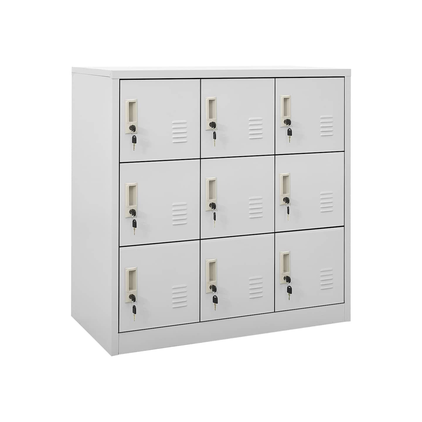 Armoire à casiers Gris clair 90x45x92,5 cm Acier
