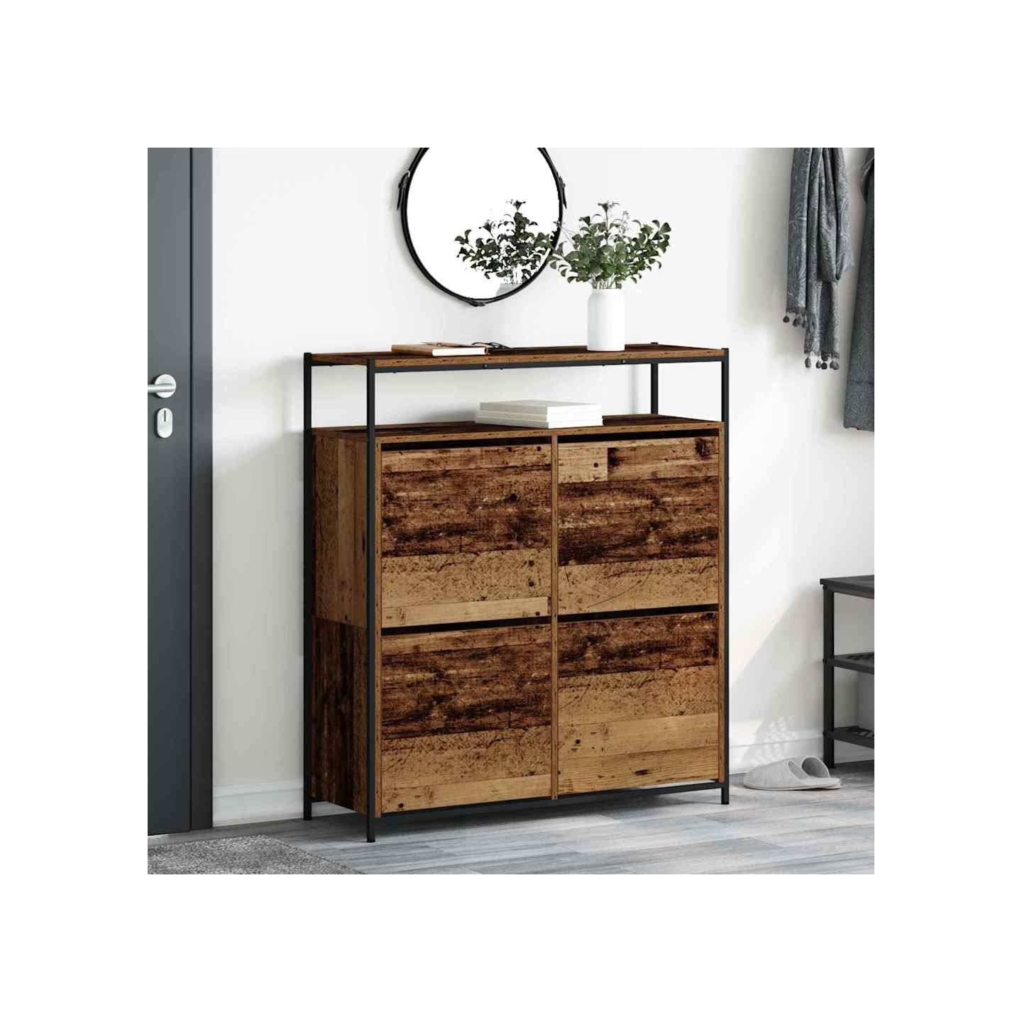 Cabinet à chaussures 100 x 34 x 112 cm Bois d'ingénierie
