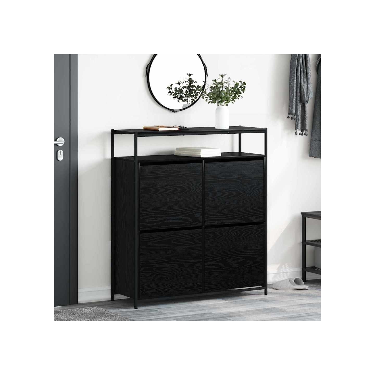 Cabinet à chaussures 100 x 34 x 112 cm Bois d'ingénierie