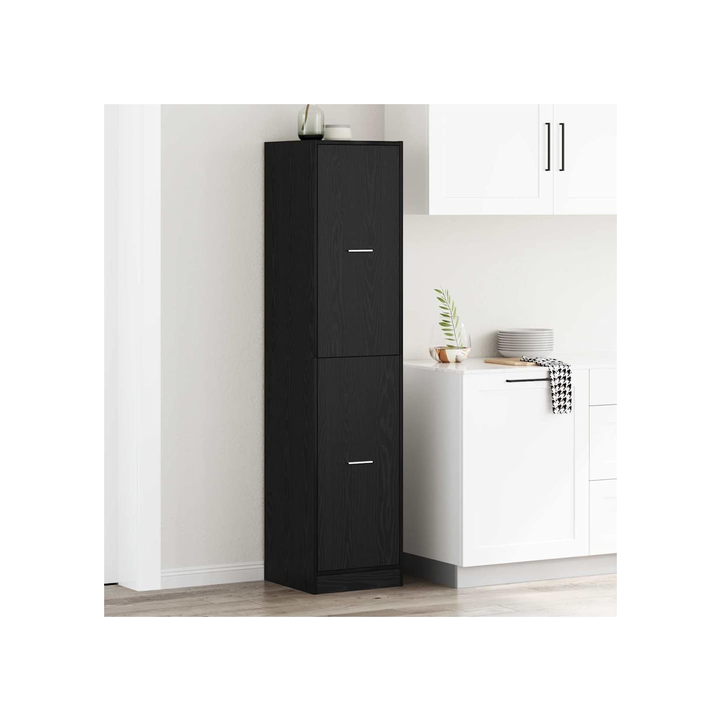 Cabinet de Pharmacie Chêne noir 40 x 41 x 174.5 cm