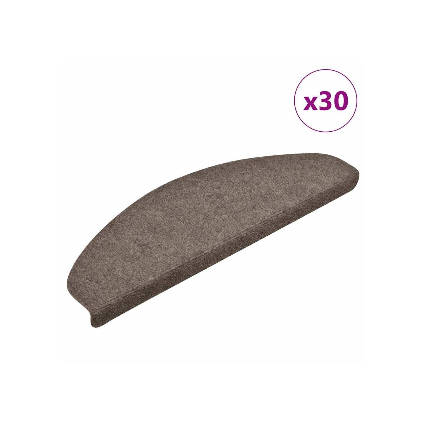 Tapis d'escalier auto-adhésifs 30 pièces 65x21x4 cm Beige