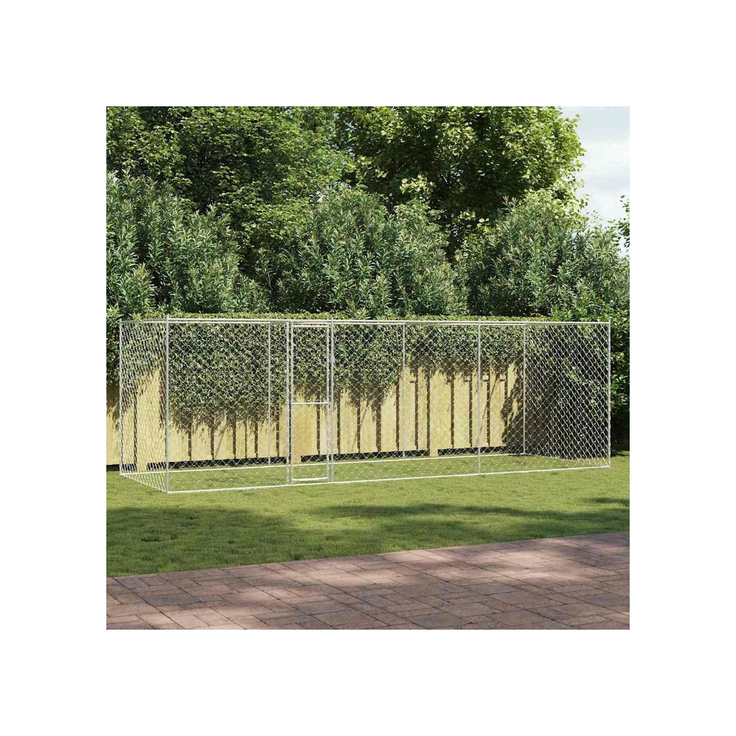Cage pour chien Argenté 600 x 200 x 200 cm Acier galvanisé
