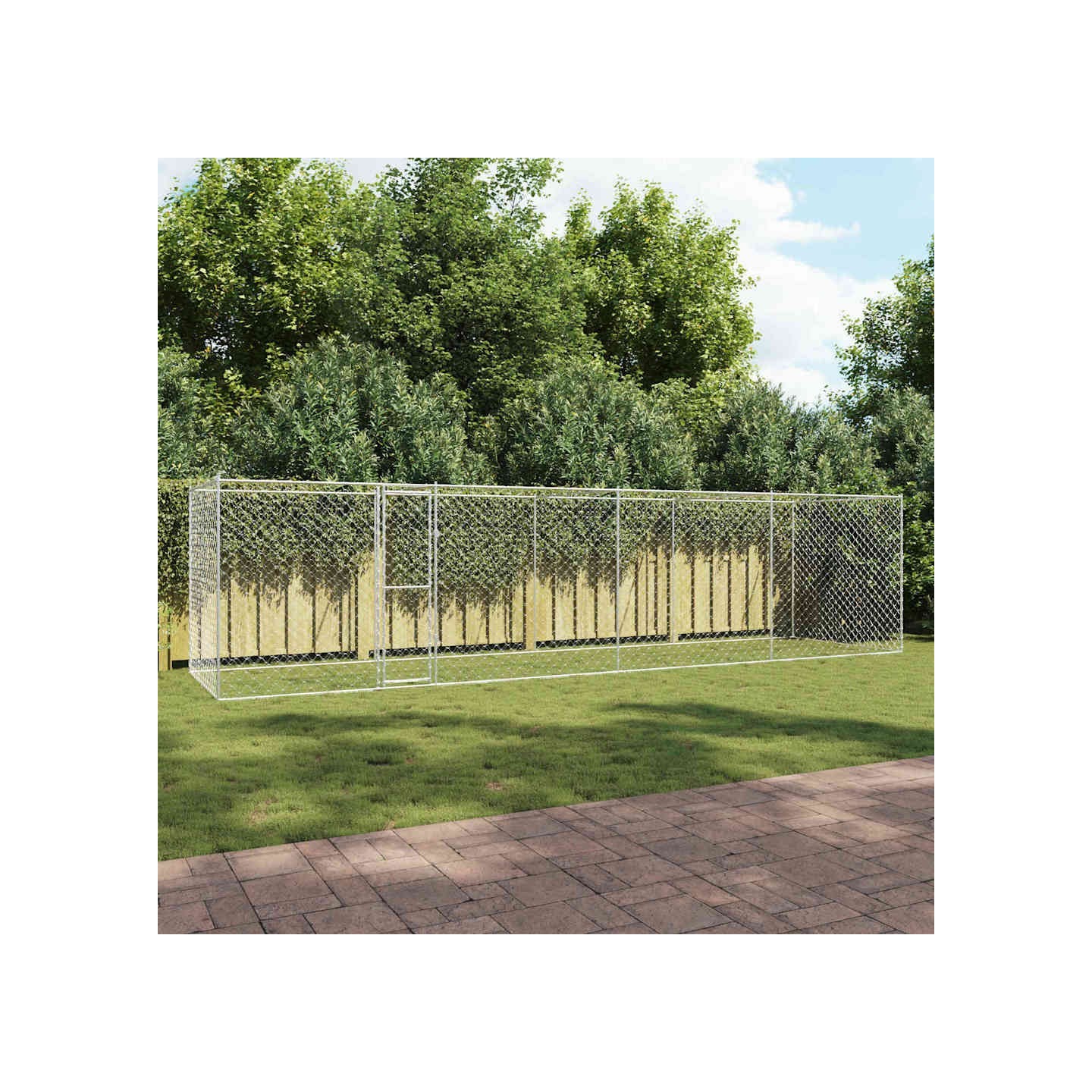 Cage pour chien Argenté 800 x 200 x 200 cm Acier galvanisé