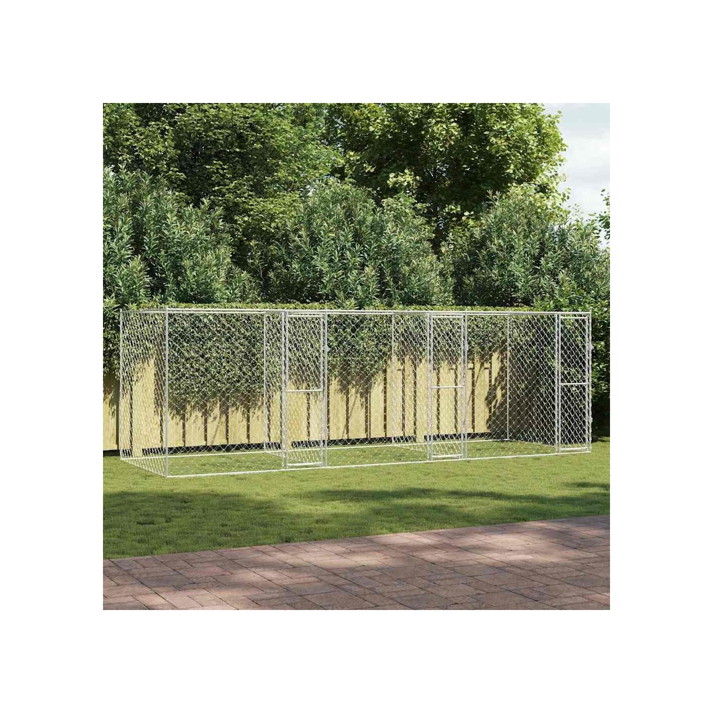 Cage pour chien Argenté 600 x 200 x 200 cm Acier galvanisé