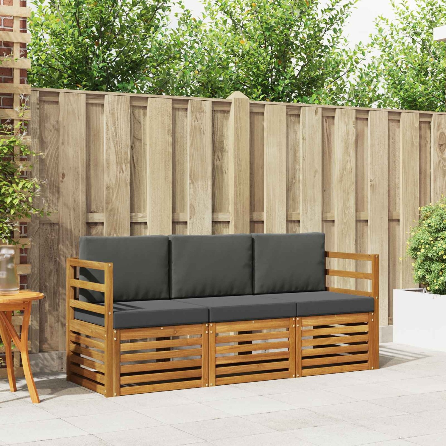 Ensembles de canapés 3 pc Naturel et Anthracite