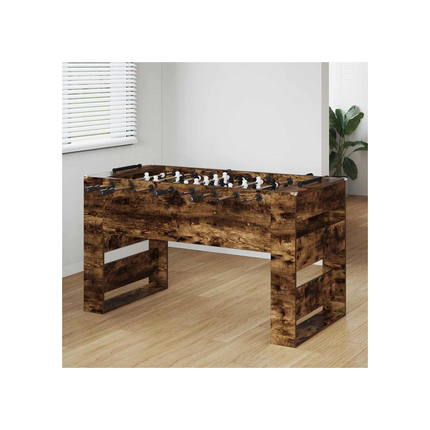 Table de Foosball Chêne Fumé 146,5 x 74 x 85 cm