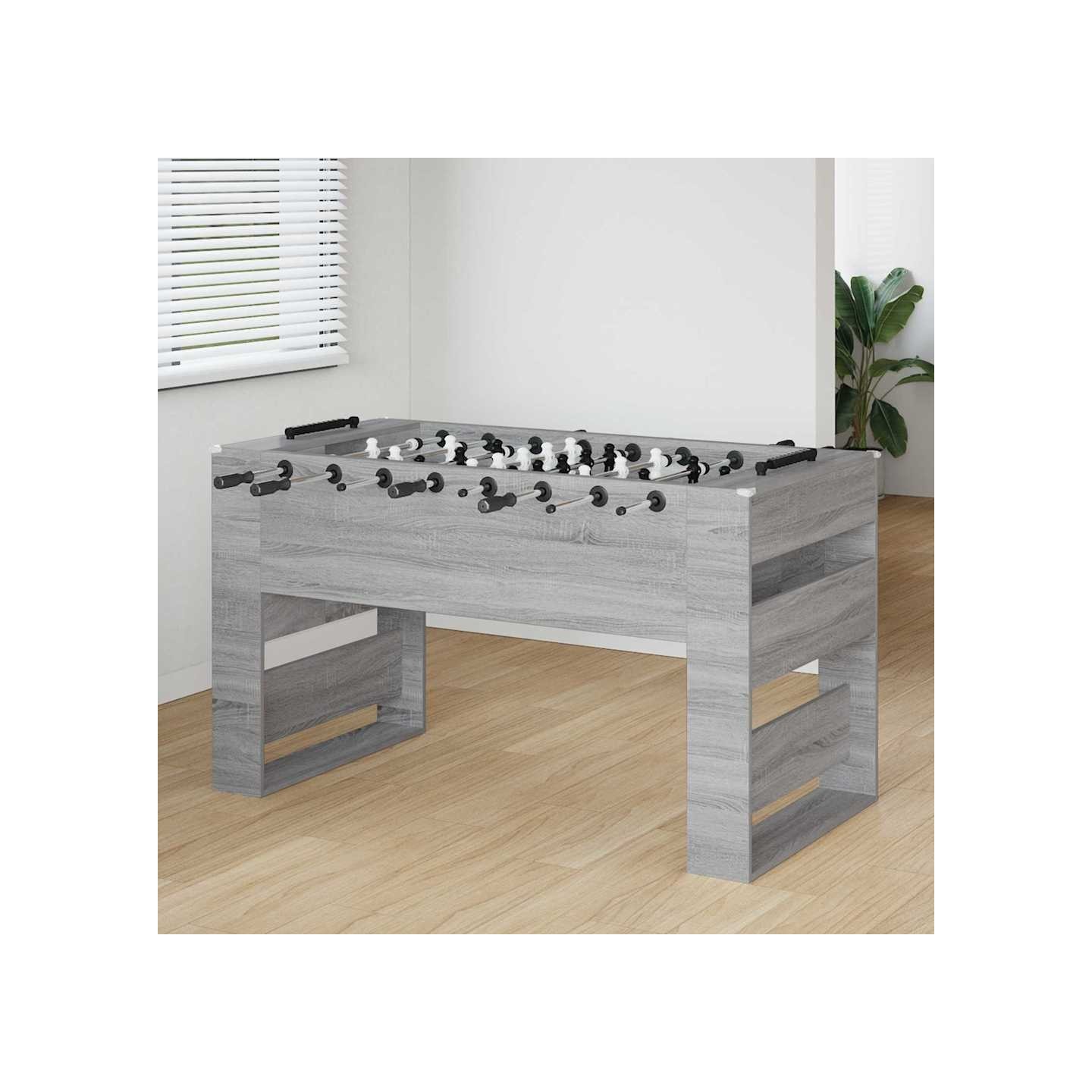 Table de Foosball Gris Sonoma 146,5 x 74 x 85 cm
