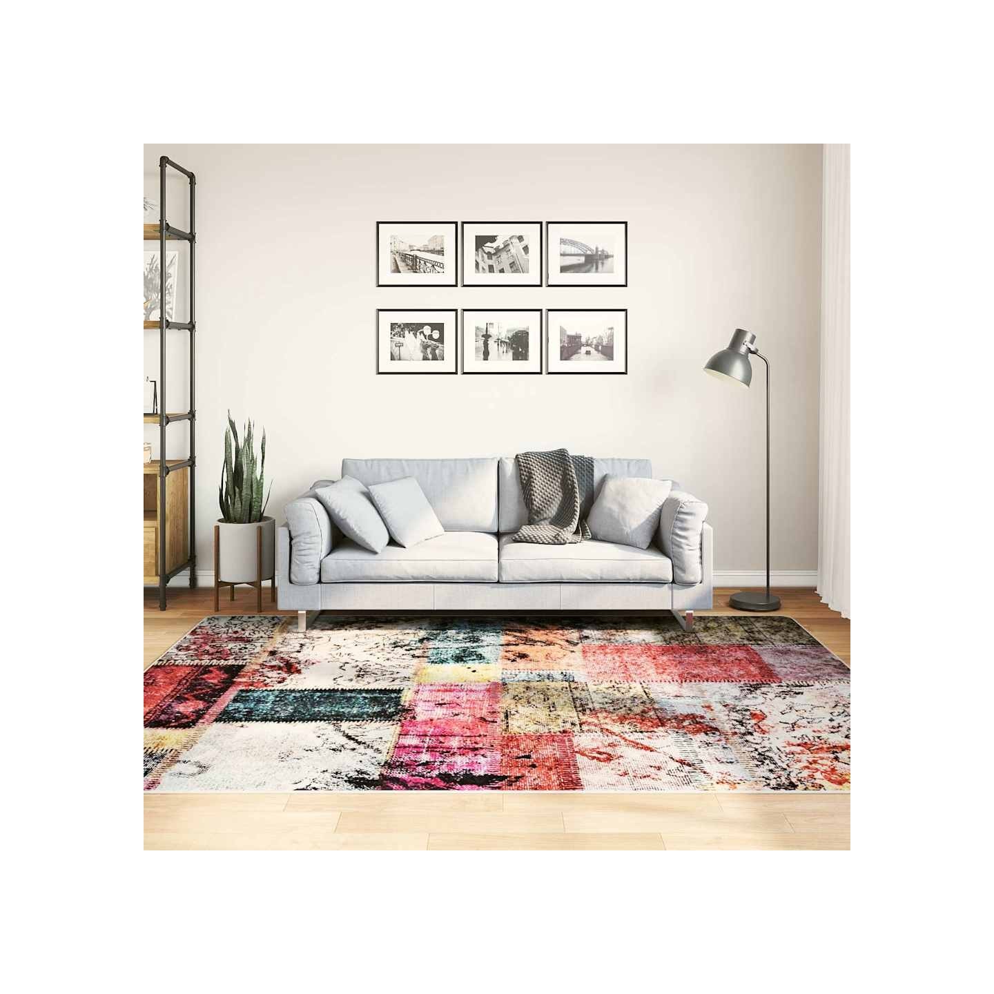 Tapis lavable Patchwork 160x230 cm multicolore