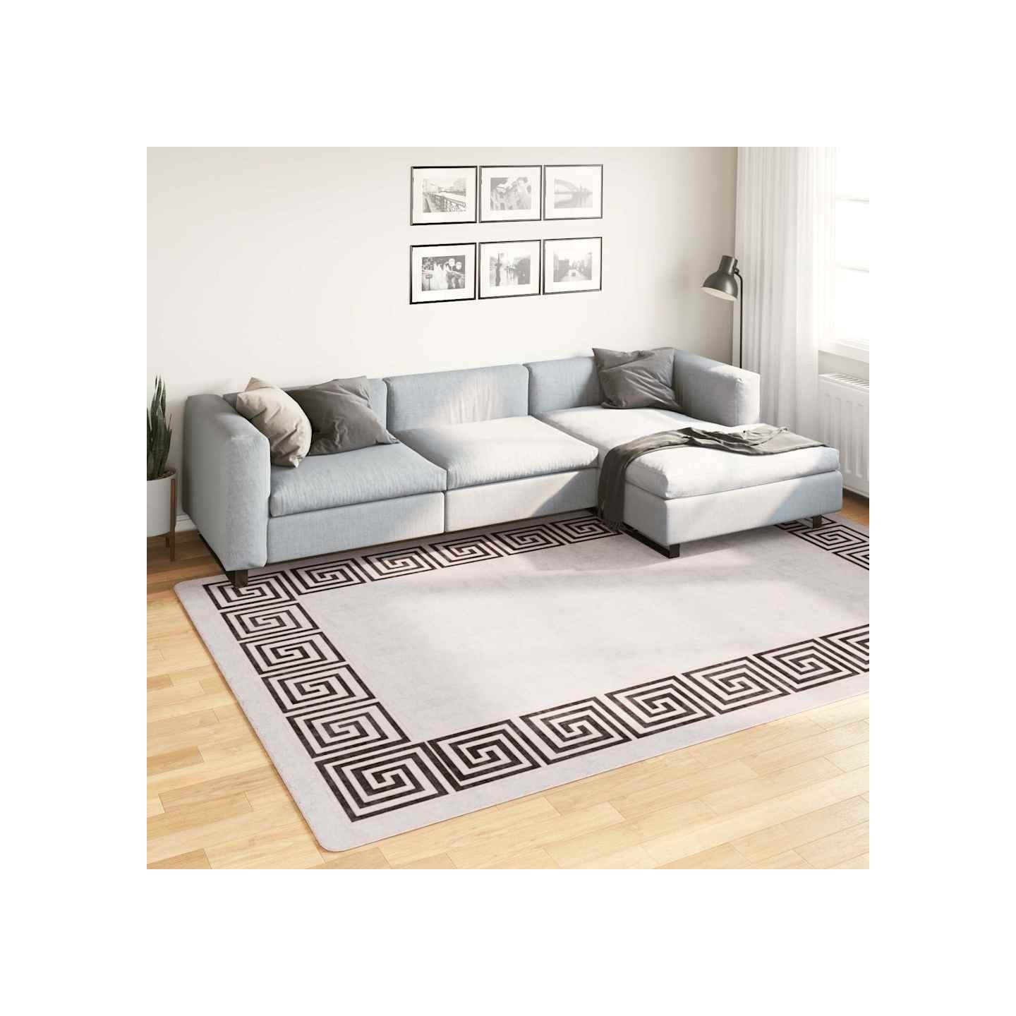 Tapis lavable 190x300 cm beige clair