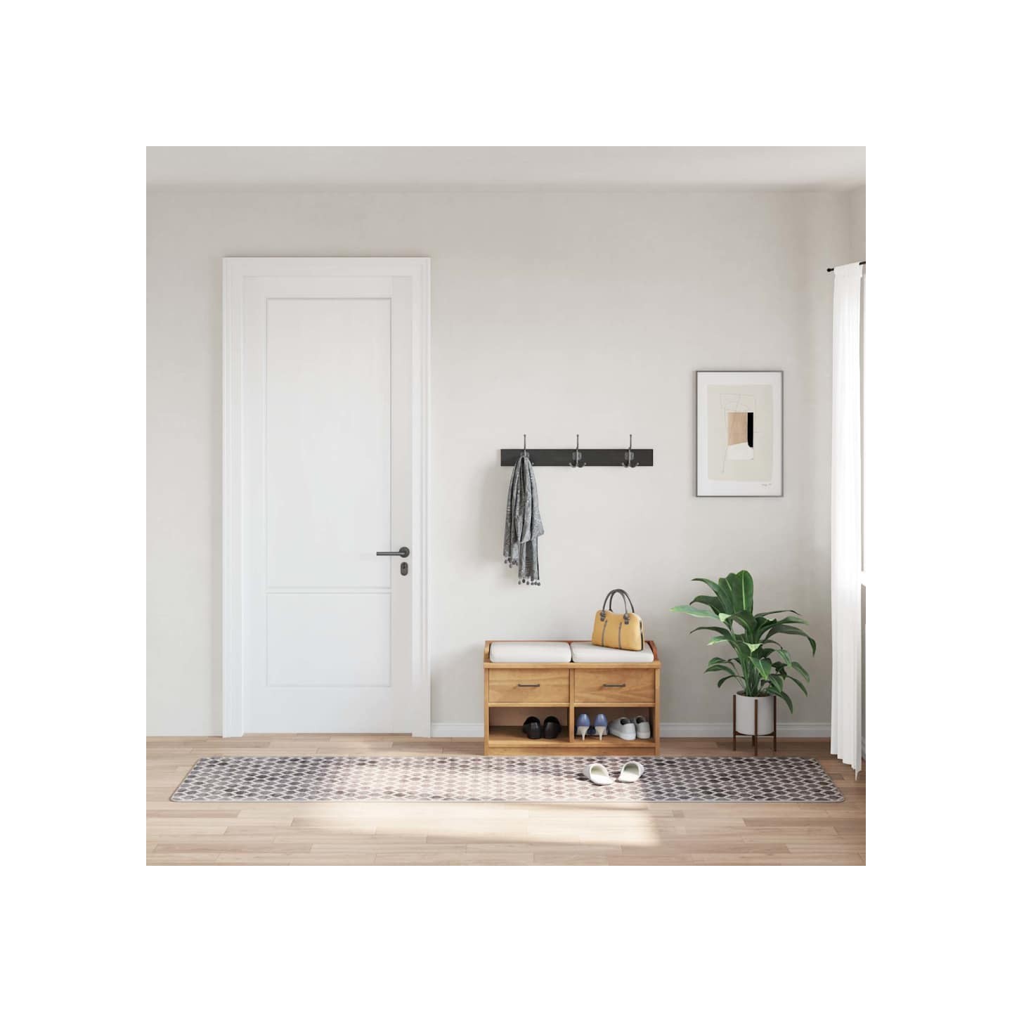 Tapis lavable 80x300 cm Multicolore