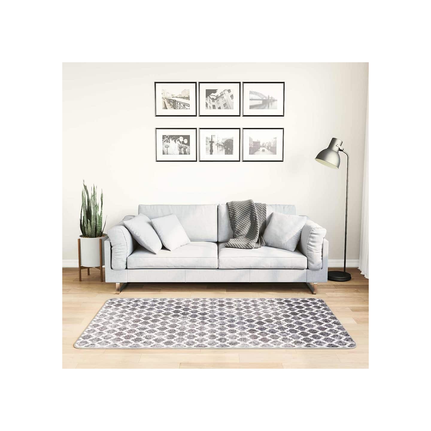 Tapis lavable antidérapant 80x150 cm Multicolore
