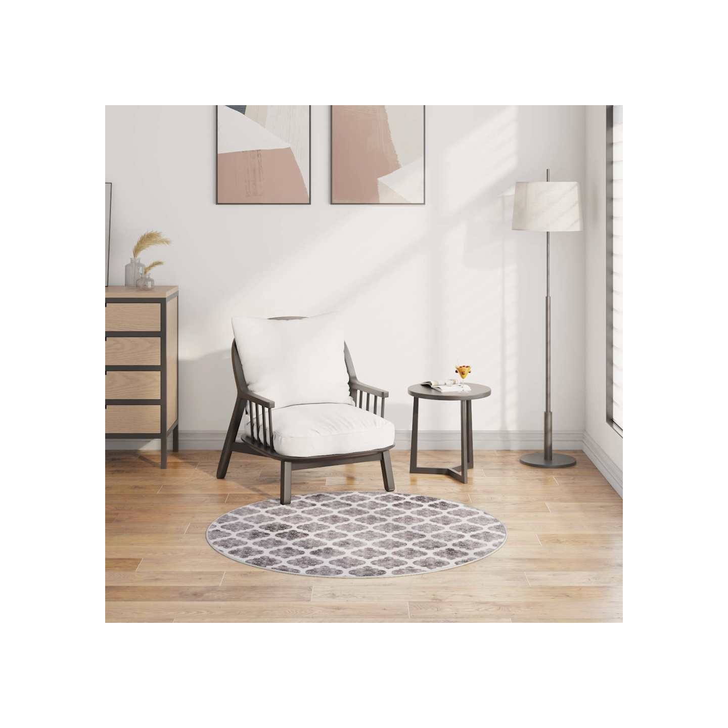 Tapis lavable φ120 cm multicolore
