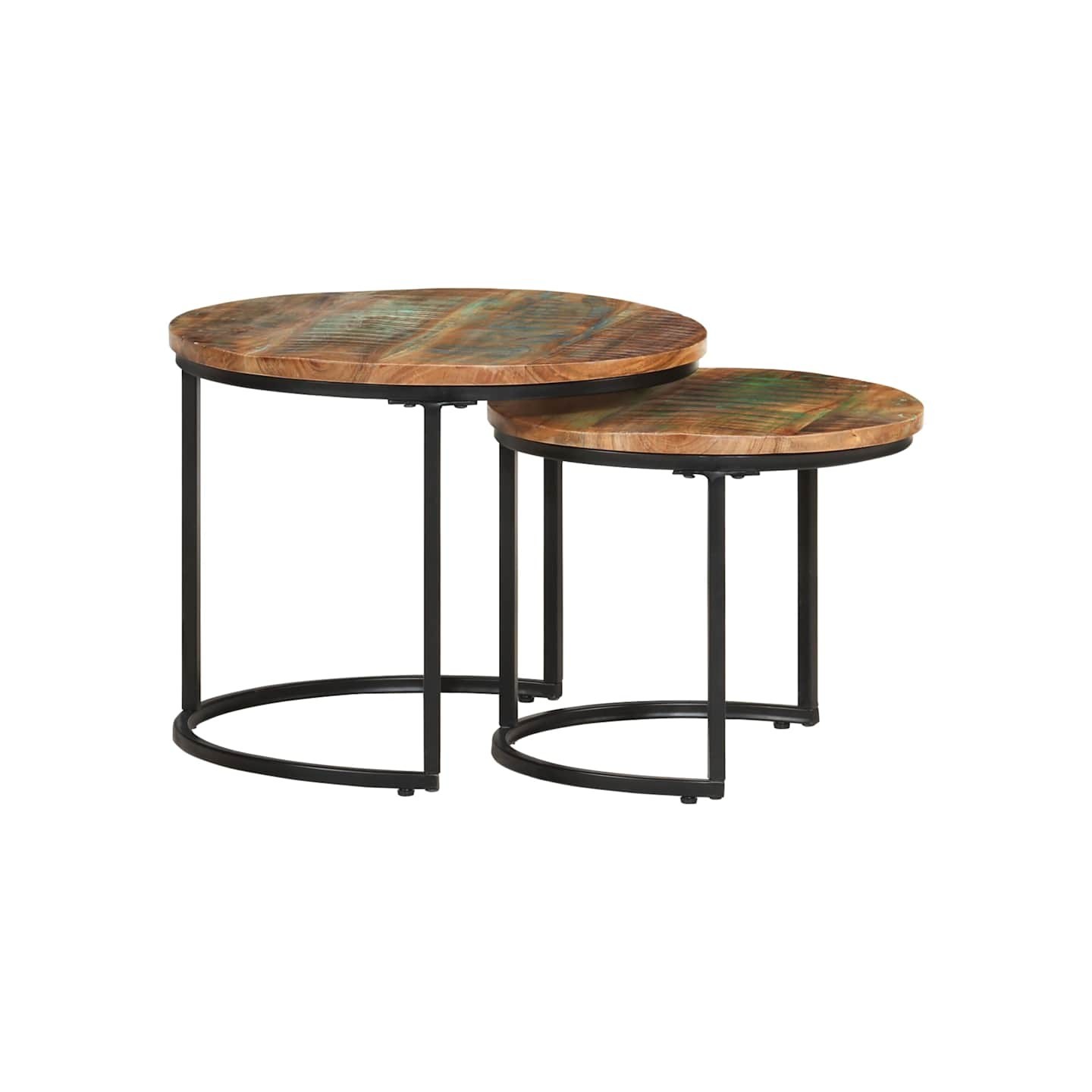 Tables gigognes 2 pcs Bois de récupération massif