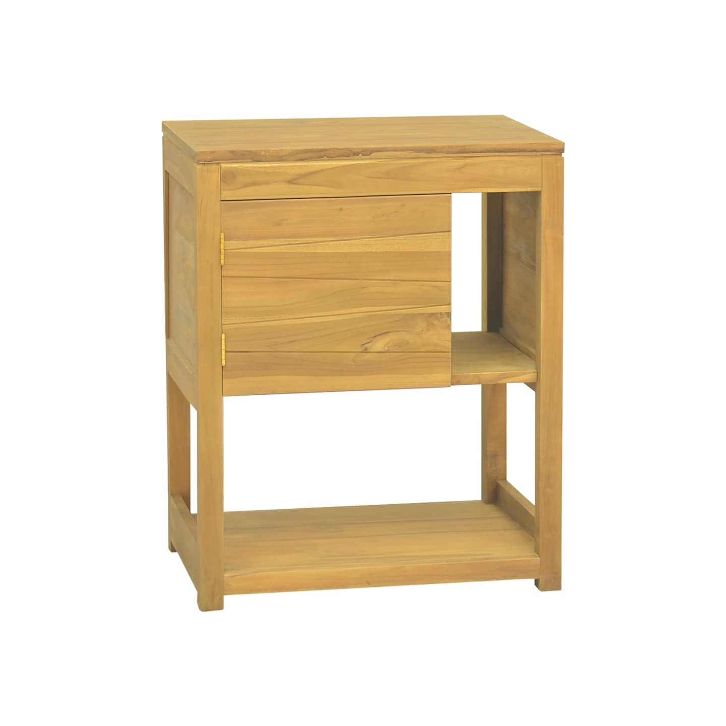 Armoire de salle de bain 60x40x75 cm bois de teck solide