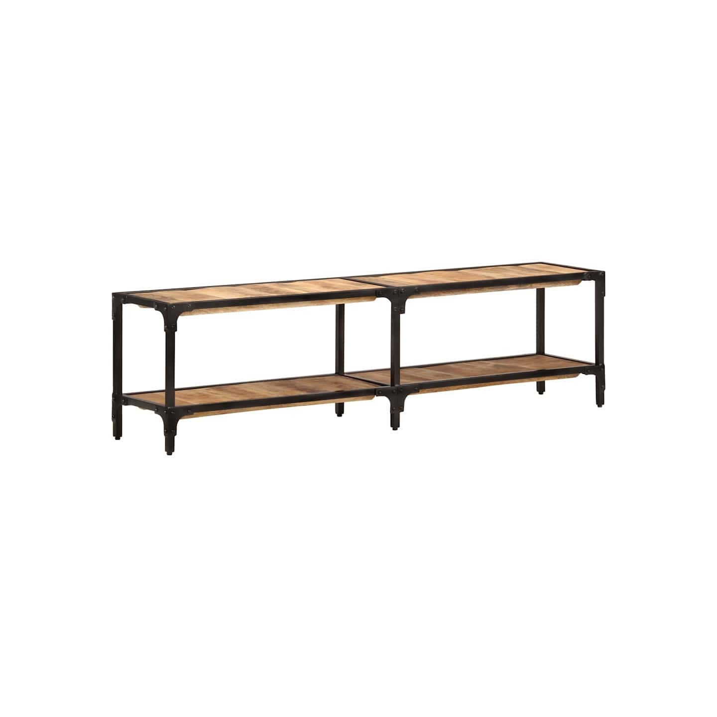 Meuble TV 150x30x41 cm bois massif de manguier