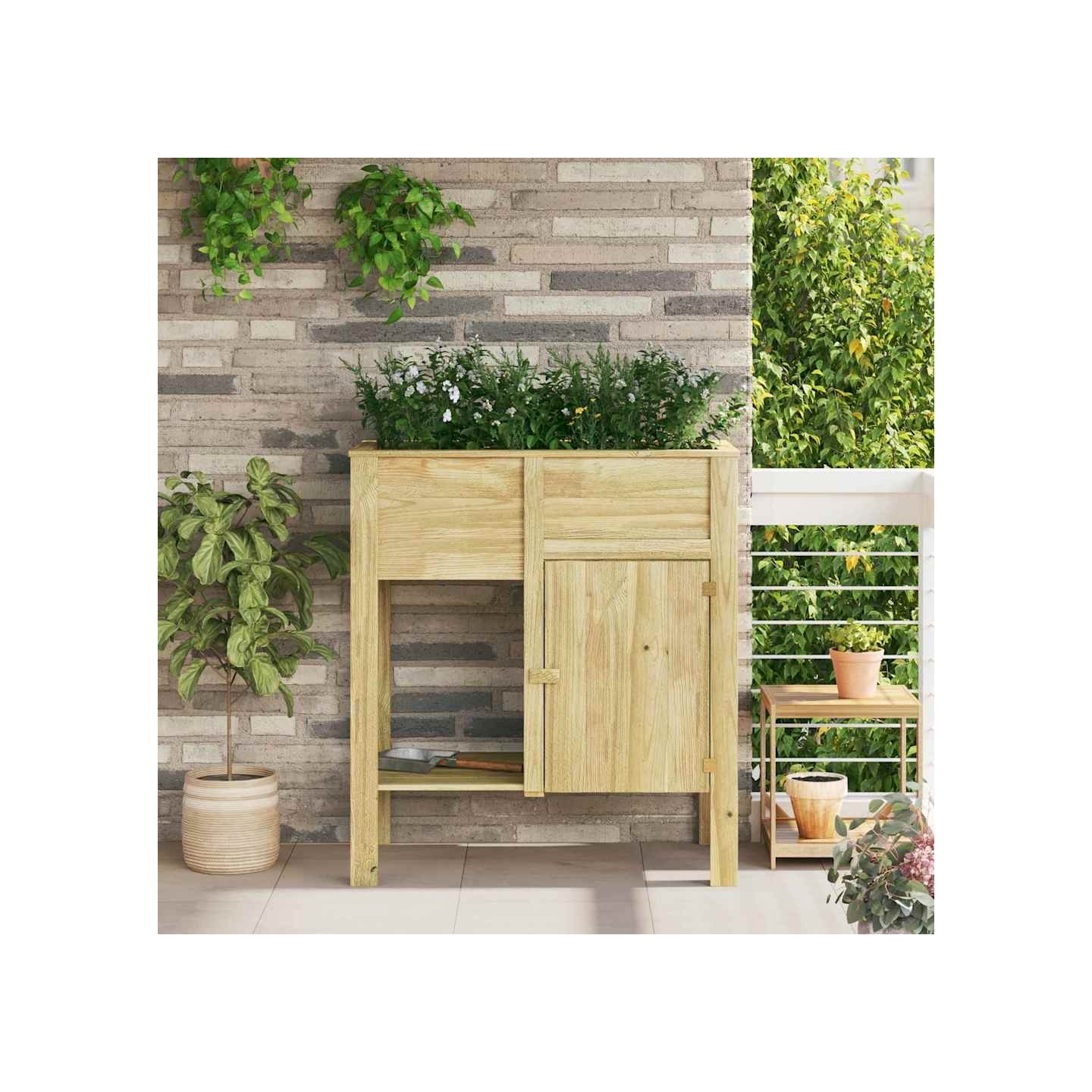 Jardin haut Marron Bois de pin imprégné