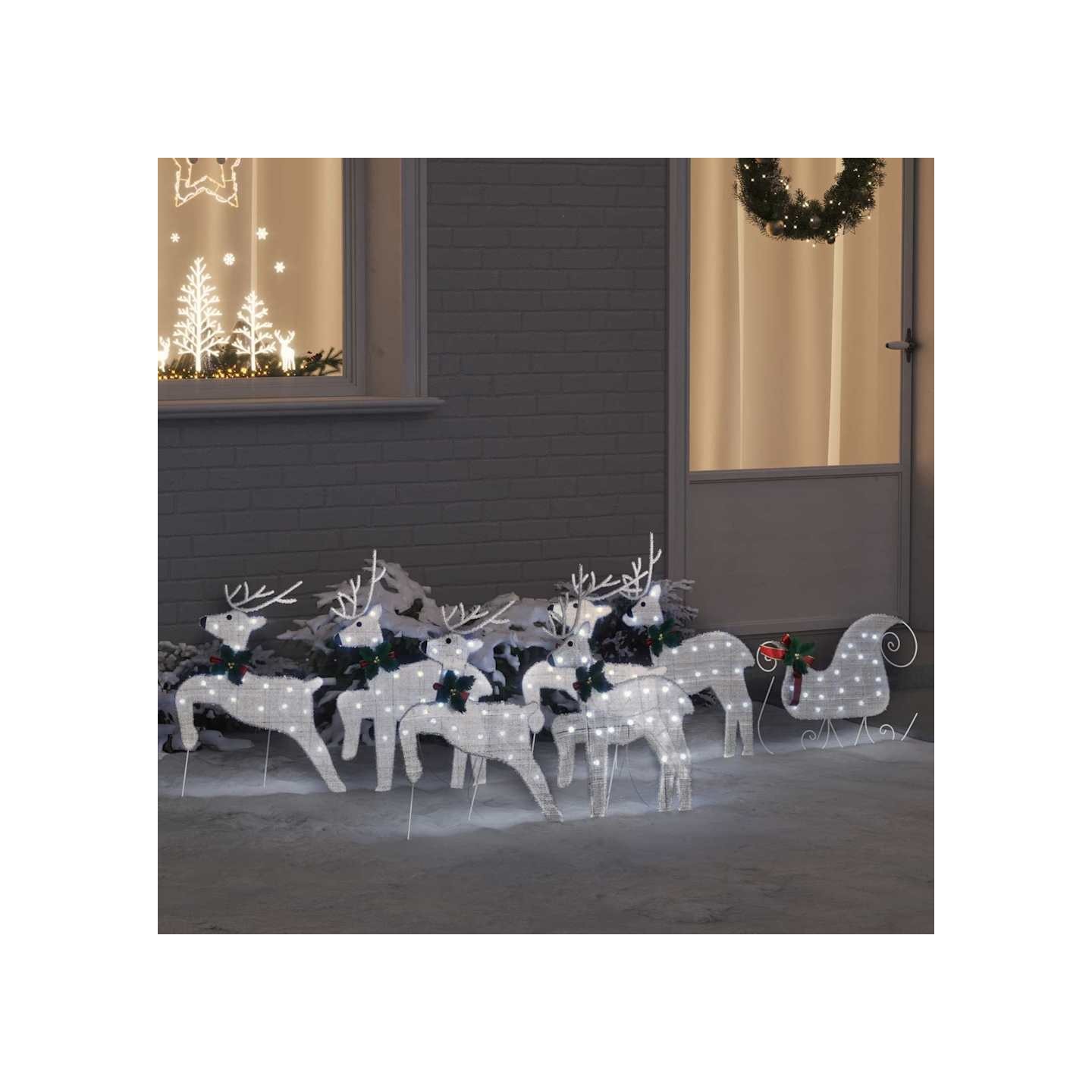 Rennes LED 7 pc Argenté 43 x 18 x 66 cm tissu