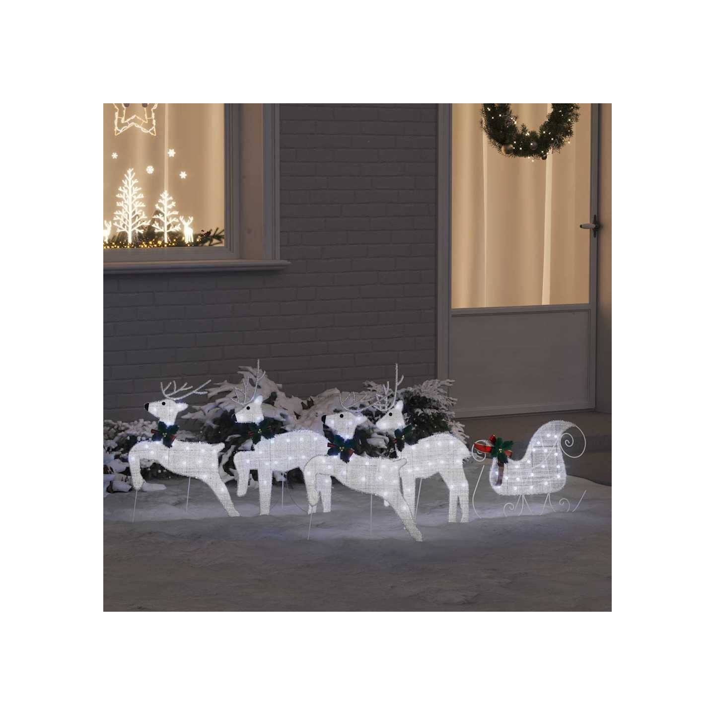 Rennes LED 5 pc Argenté 43 x 18 x 66 cm tissu