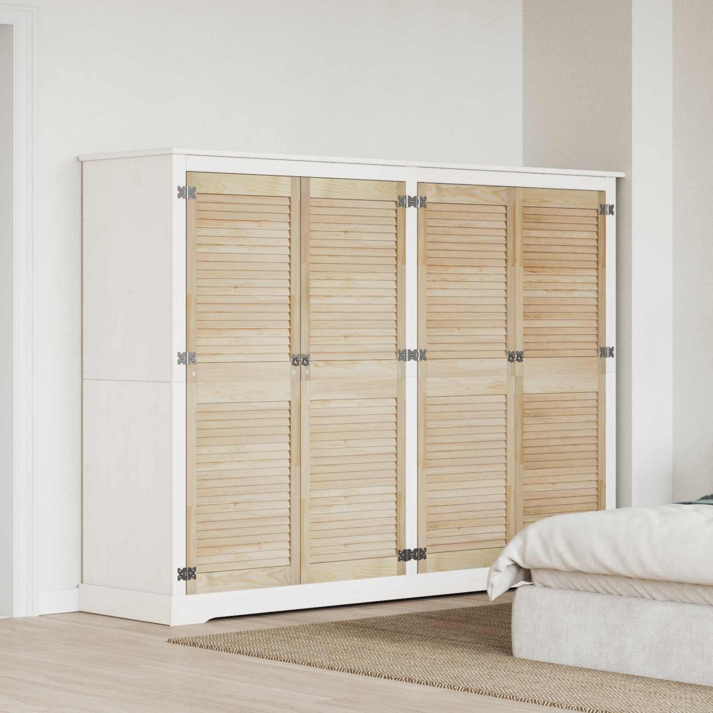 Porte de Cabinet 4 pièces Naturel 140,5 x 49,5 cm
