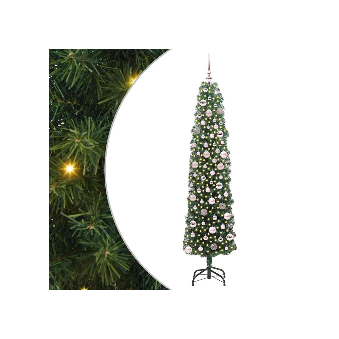 Sapin de Noël artificiel Vert 180 cm PVC et acier et plastique